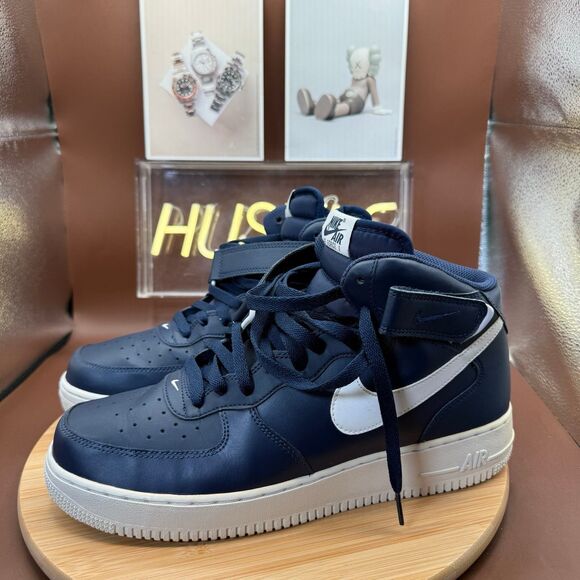 Nike Air Force 1 Mid '07 Midnight Navy Blue 2016 Men's Size 11 - Picture 2 of 11